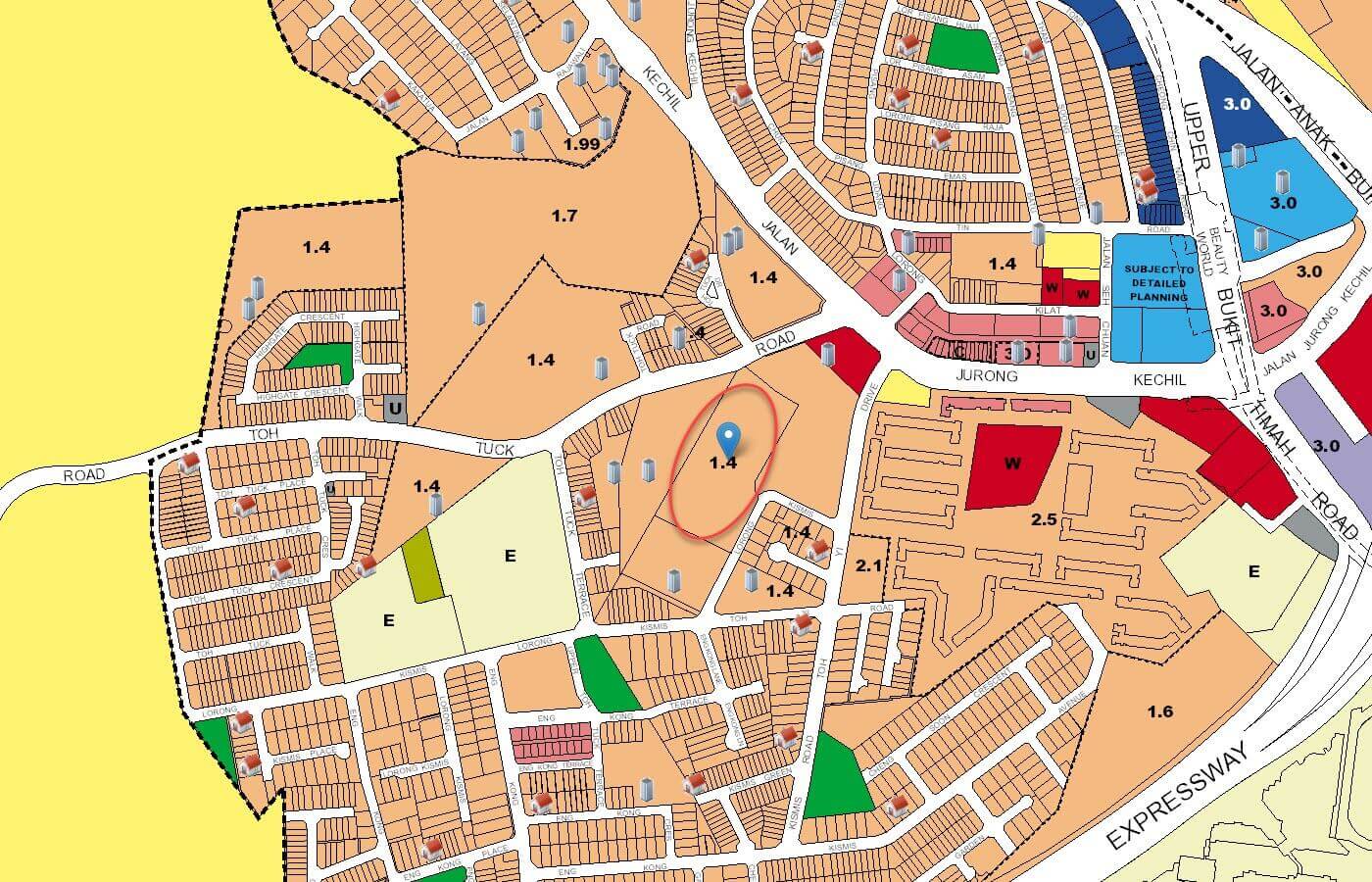 Daintree Residence Condo URA Master Plan Map