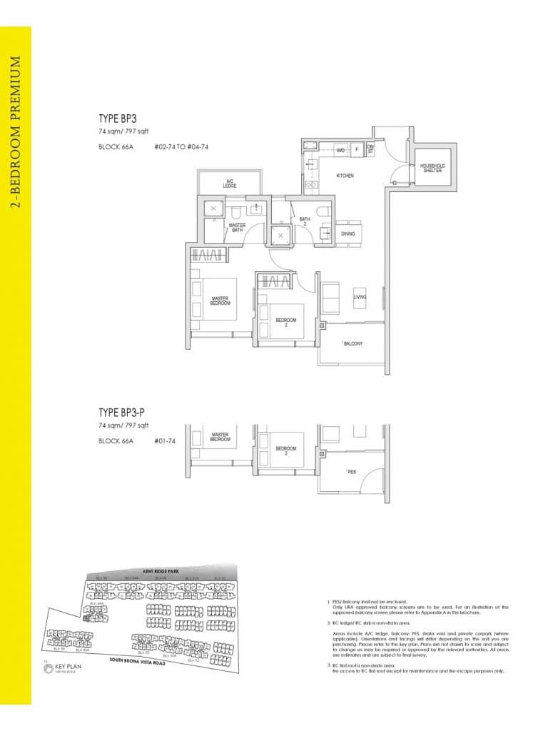 Kent Ridge Hill Residences Floor Plan BP3