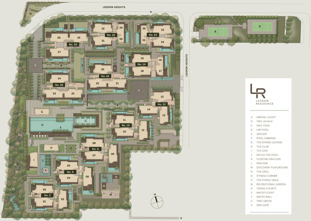 Leedon Residence Condo Site Plan