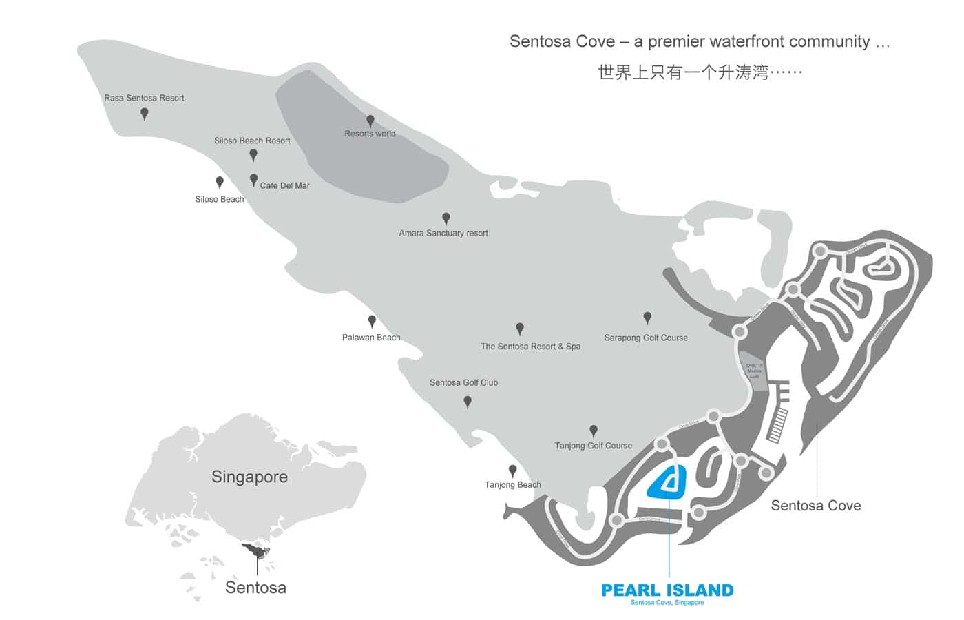 Pearl Island Location Map