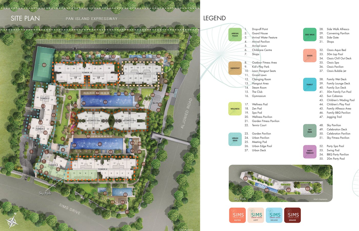 Sims Urban Oasis Condo Site Plan