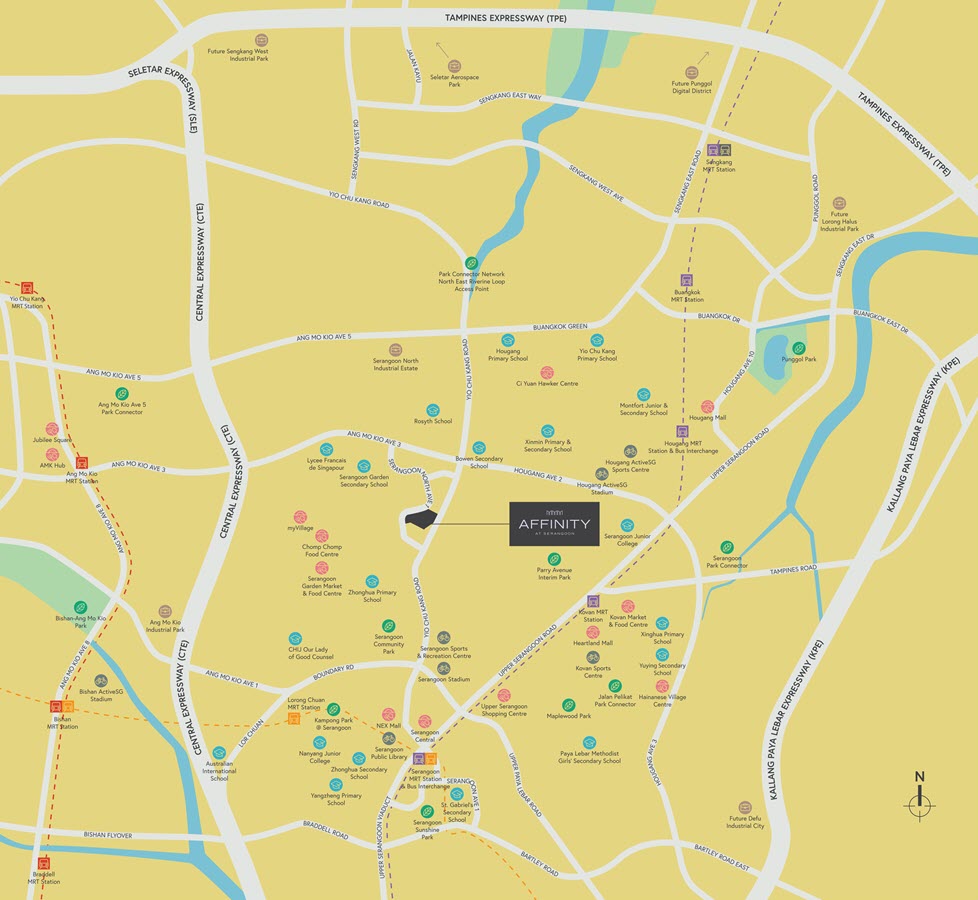 Affinity At Serangoon Condo Location Map