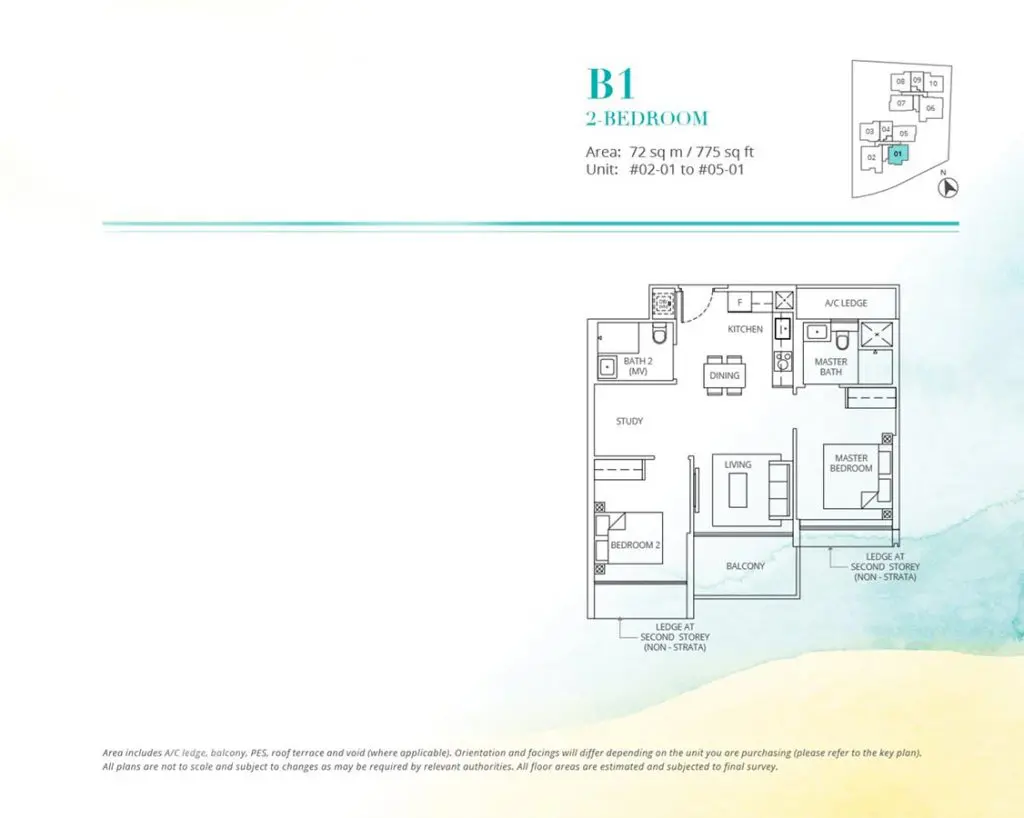 Casa-Al-Mare-Condo-Floor-Plan-2-Bedroom-B1