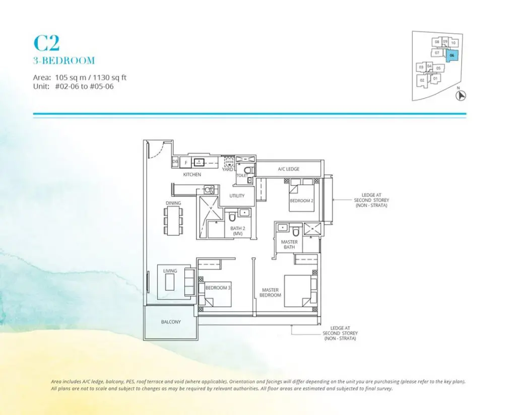 Casa-Al-Mare-Condo-Floor-Plan-3-Bedroom-C2