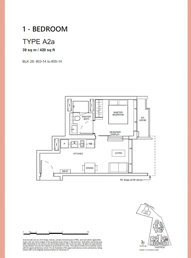 Haus On Handy Condo Floor Plan 1 Bedroom A2a