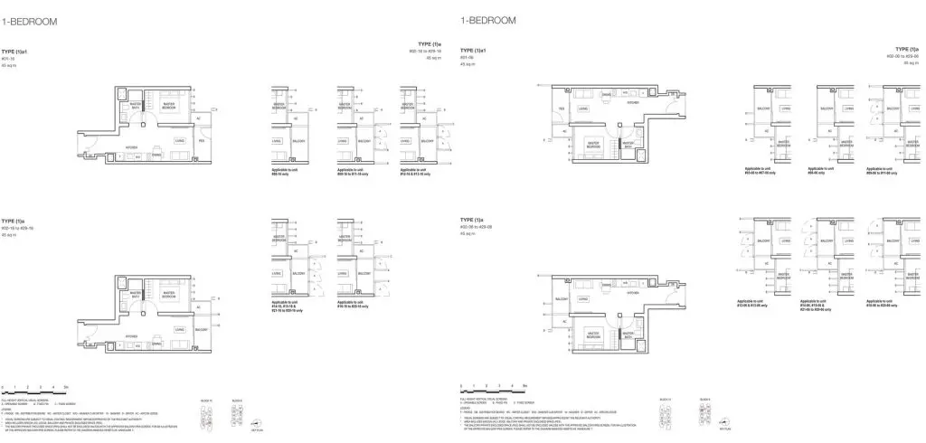 Midwood Condo Floor Plan 1 Bedroom 1a 1a1