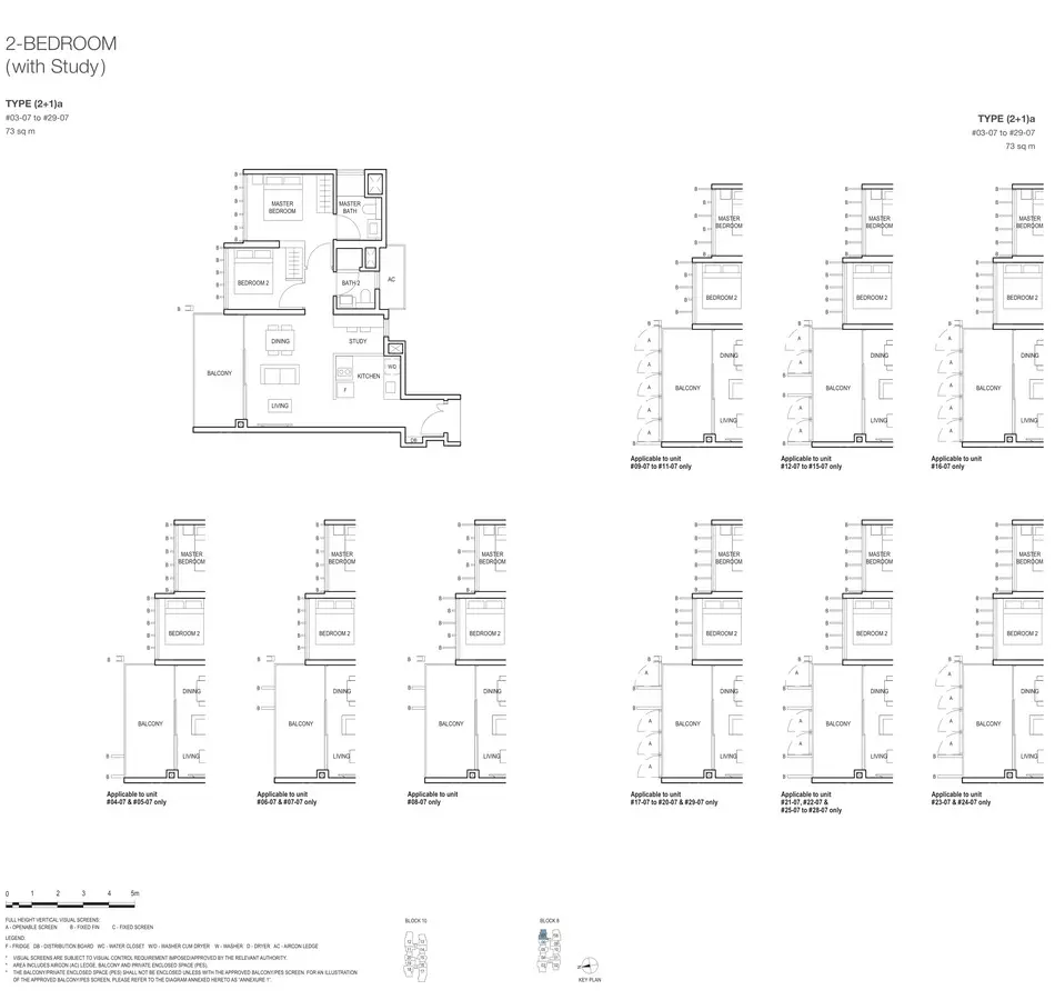 Midwood Condo Floor Plan 2 Bedroom Study 2+1a