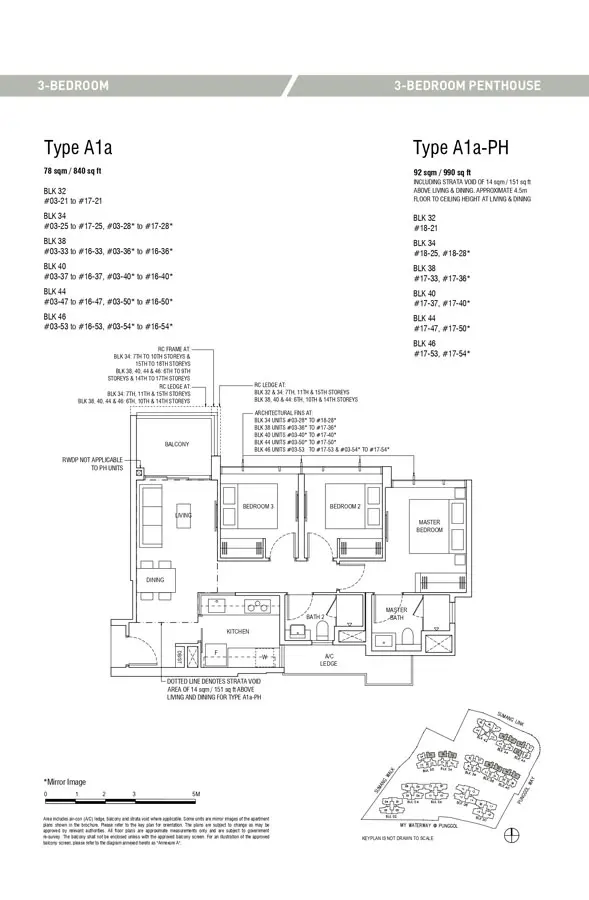 Piermont-Grand-EC-Floor-Plan-3-Bedroom-A1a-A1a-PH