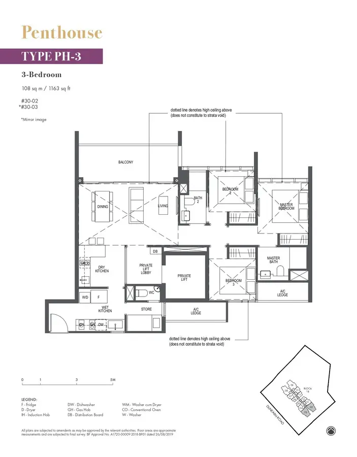 Pullman Residences Condo Floor Plan Penthouse PH3