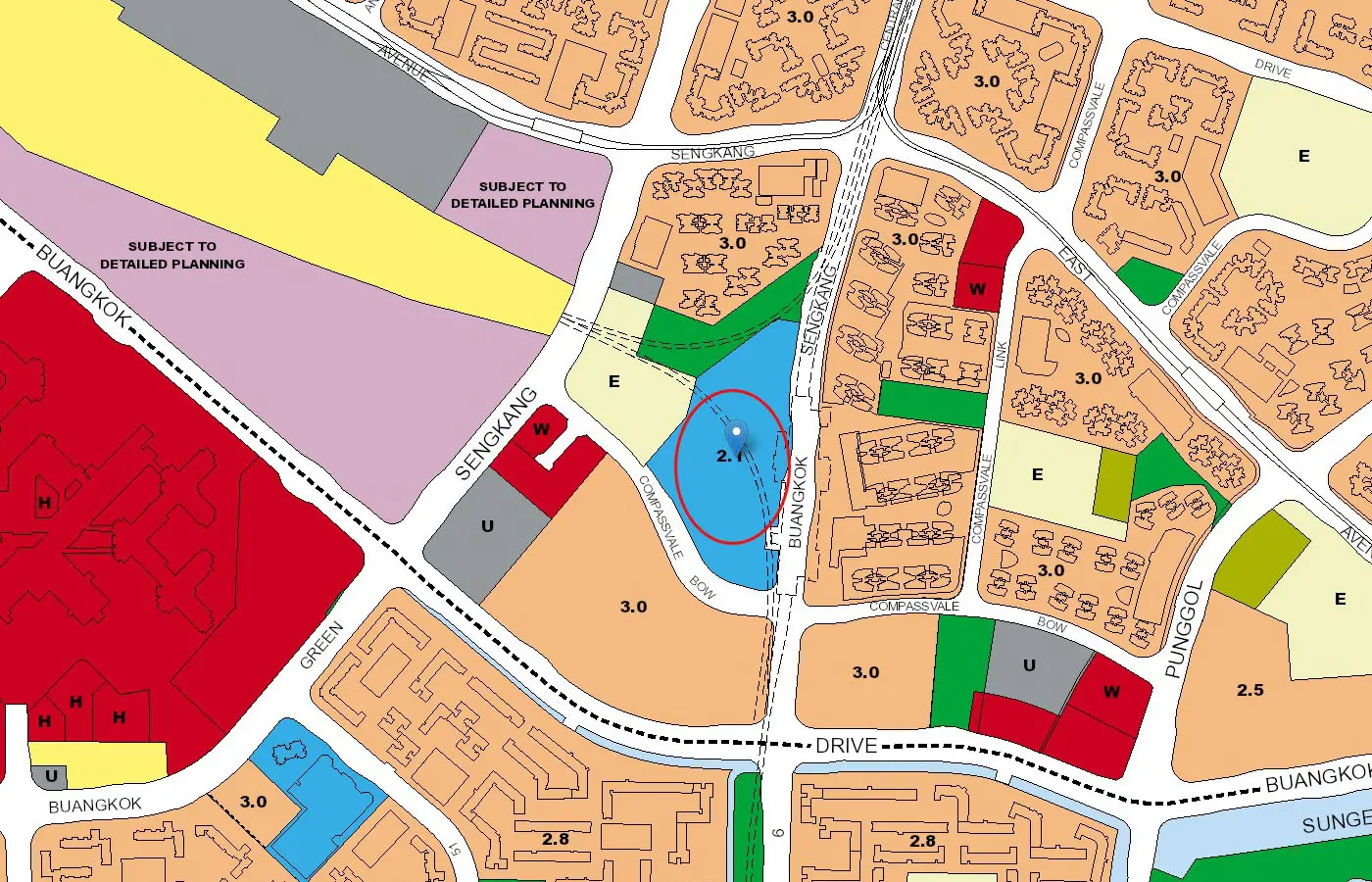 Sengkang-Grand-Residences-Condo-URA-Master-Plan-Map
