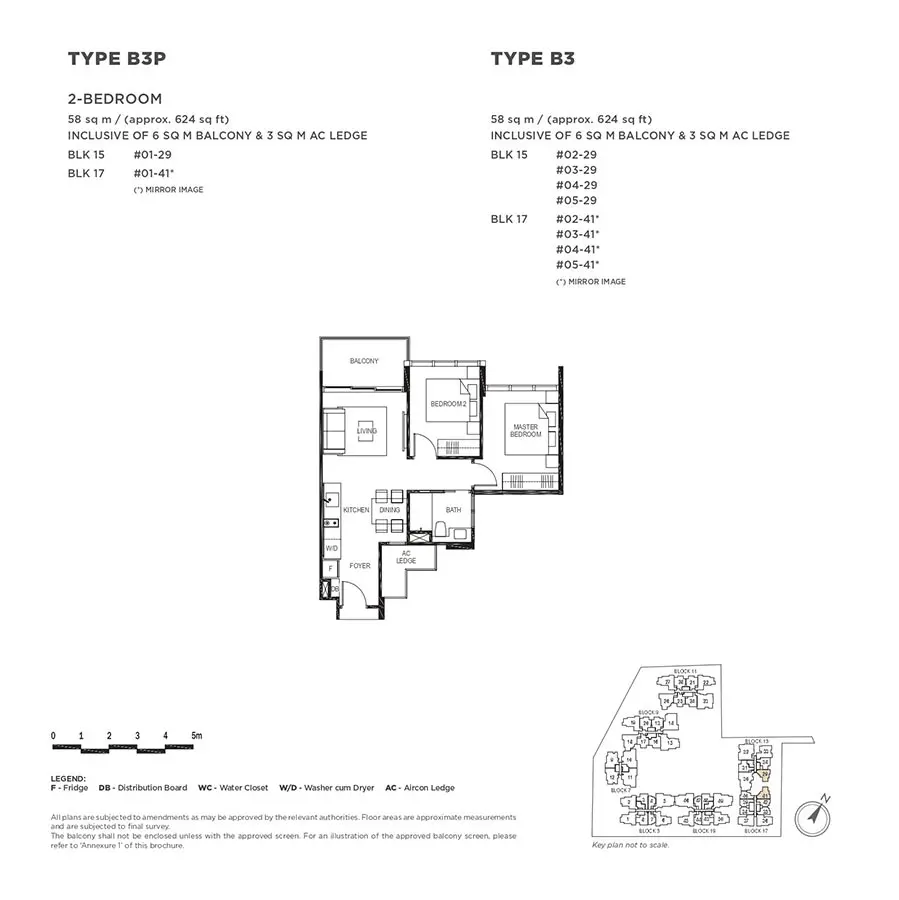 The-Gazania-Condo-Floor-Plan-2-Bedroom-B3-B3P
