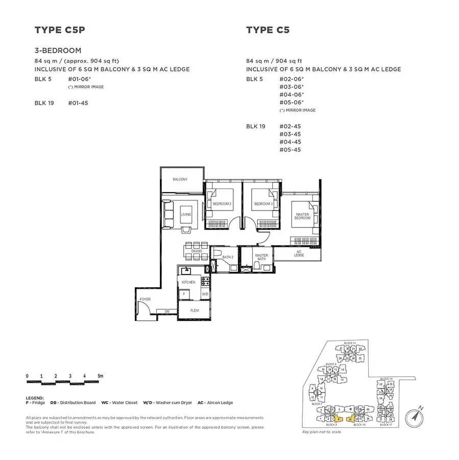 The-Gazania-Condo-Floor-Plan-3-Bedroom-C5-C5P
