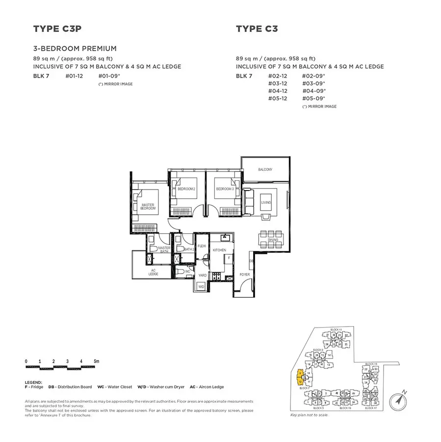 The-Gazania-Condo-Floor-Plan-3-Bedroom-Premium-C3-C3P