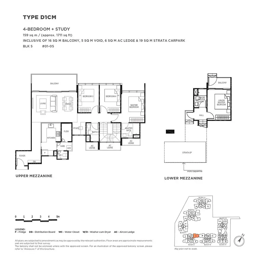 The-Gazania-Condo-Floor-Plan-4-Bedroom-Study-D1CM