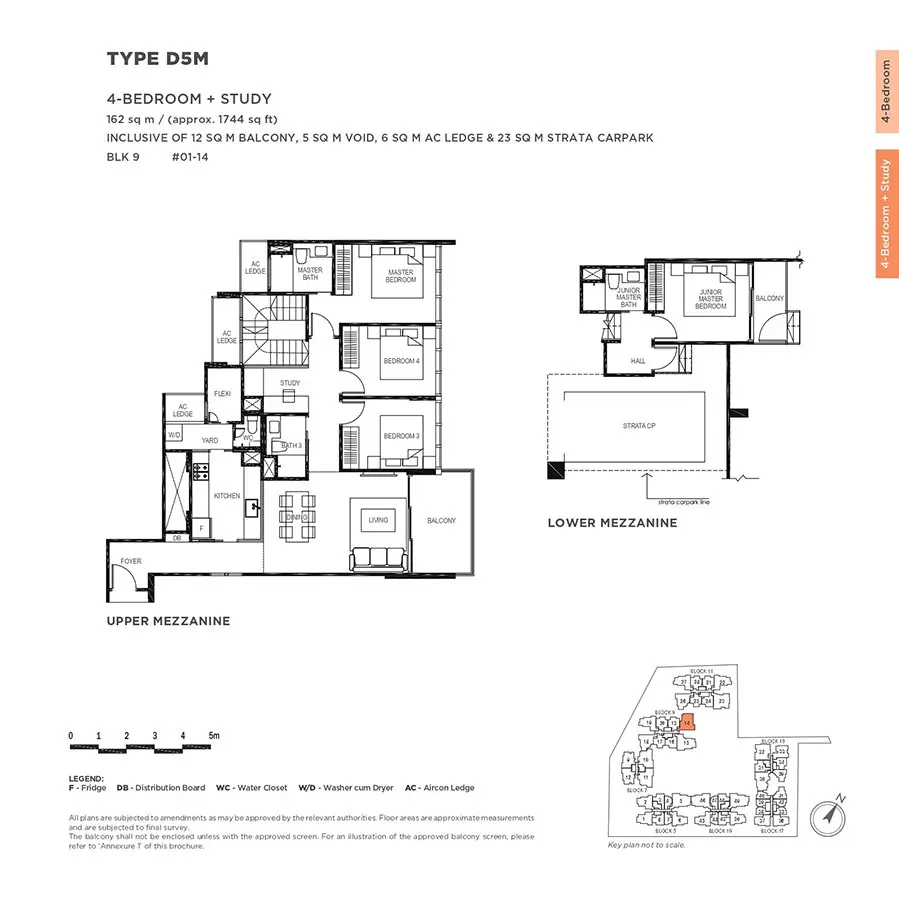 The-Gazania-Condo-Floor-Plan-4-Bedroom-Study-D5M