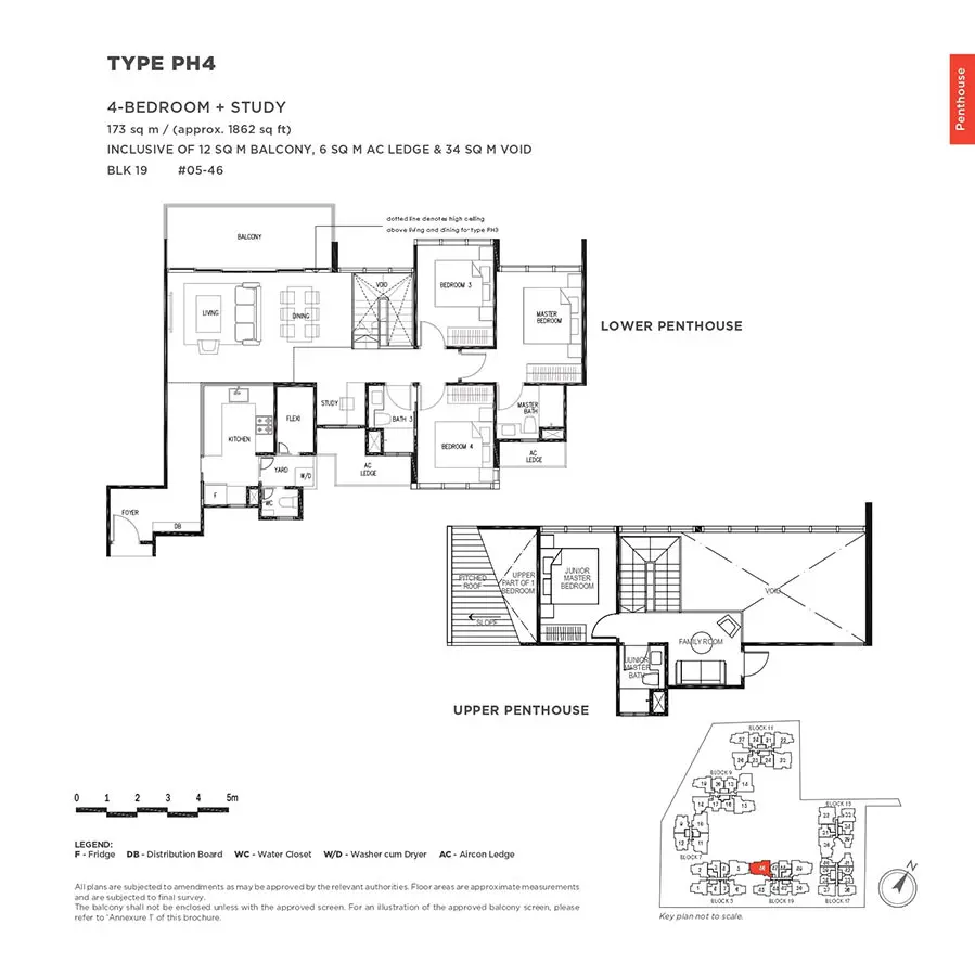 The-Gazania-Condo-Floor-Plan-Penthouse-4-Bedroom-Study-PH4