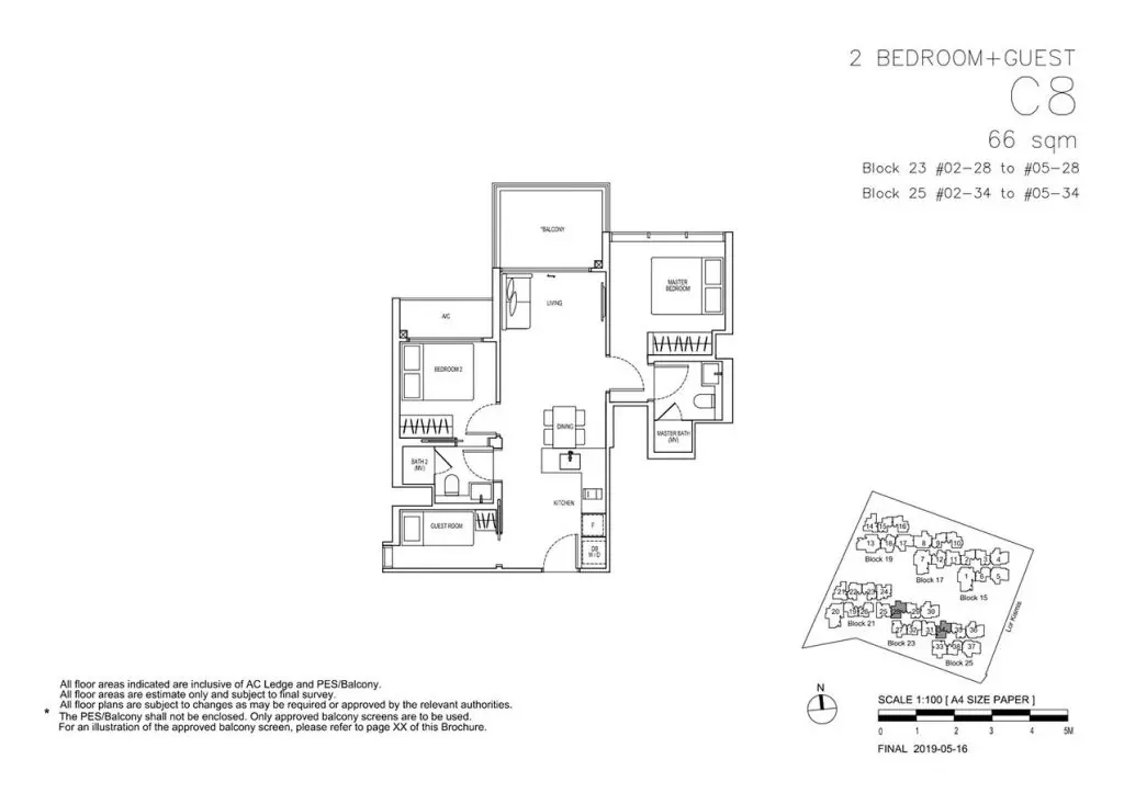View-at-Kismis-Condo-Floor-Plan-2-Bedroom-Guest-C8