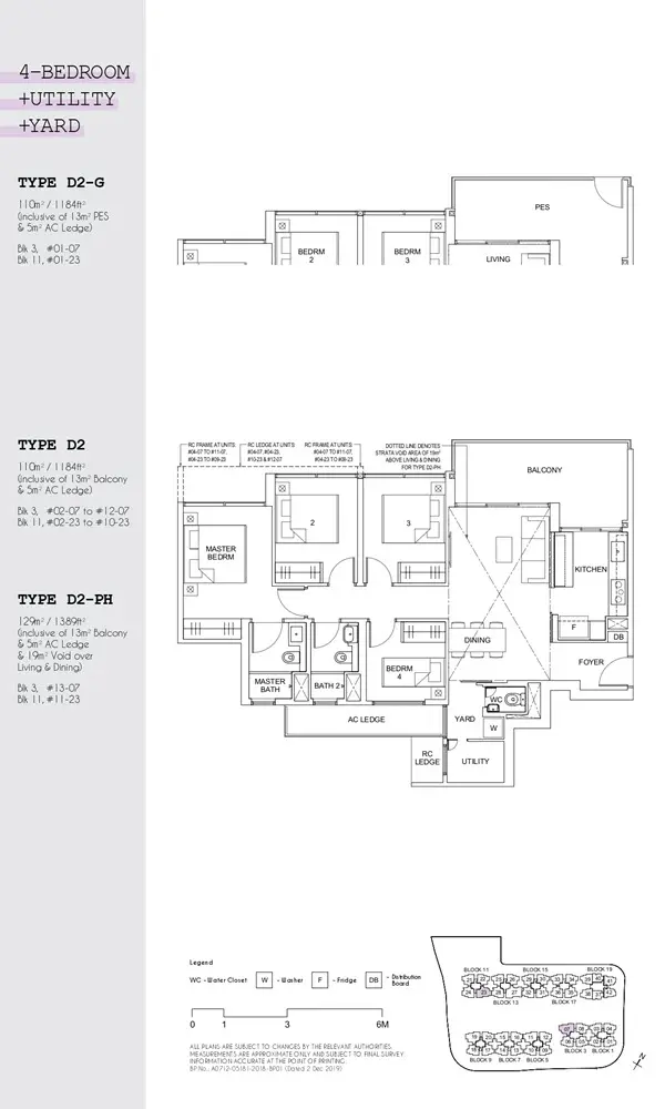 Parc Canberra Executive Condo Floor Plan 4 Bedroom Utility Yard D2
