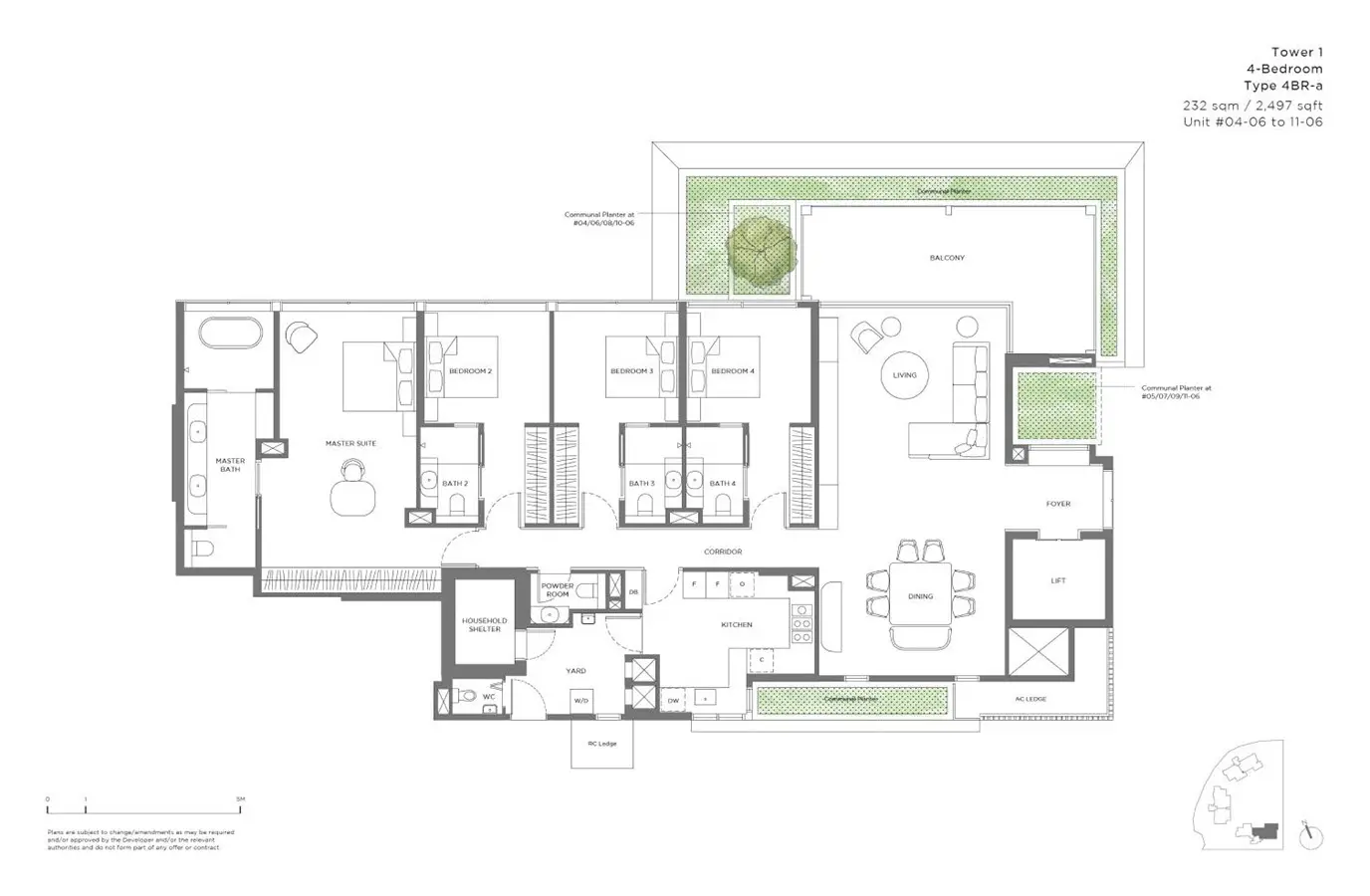 15 Holland Hill - Floor Plan - 4 Bedroom 4BR-a