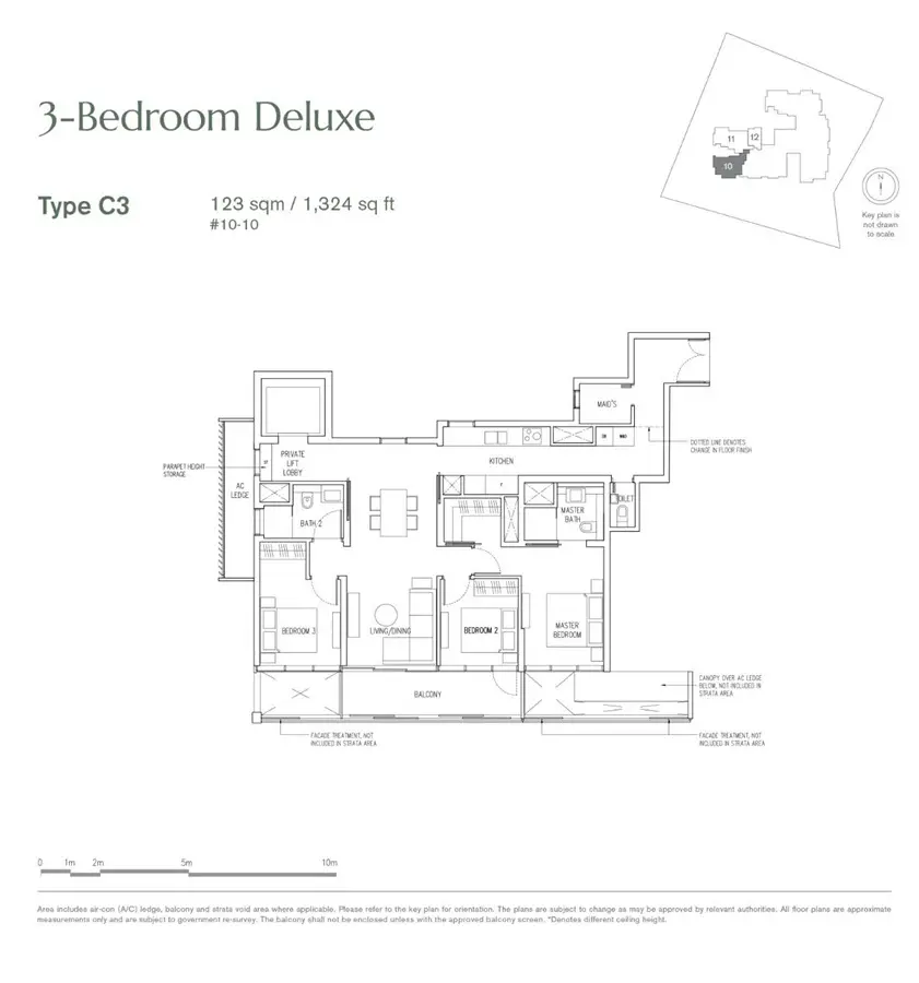 19 Nassim - Floor Plan - 3 Bedroom Deluxe C3