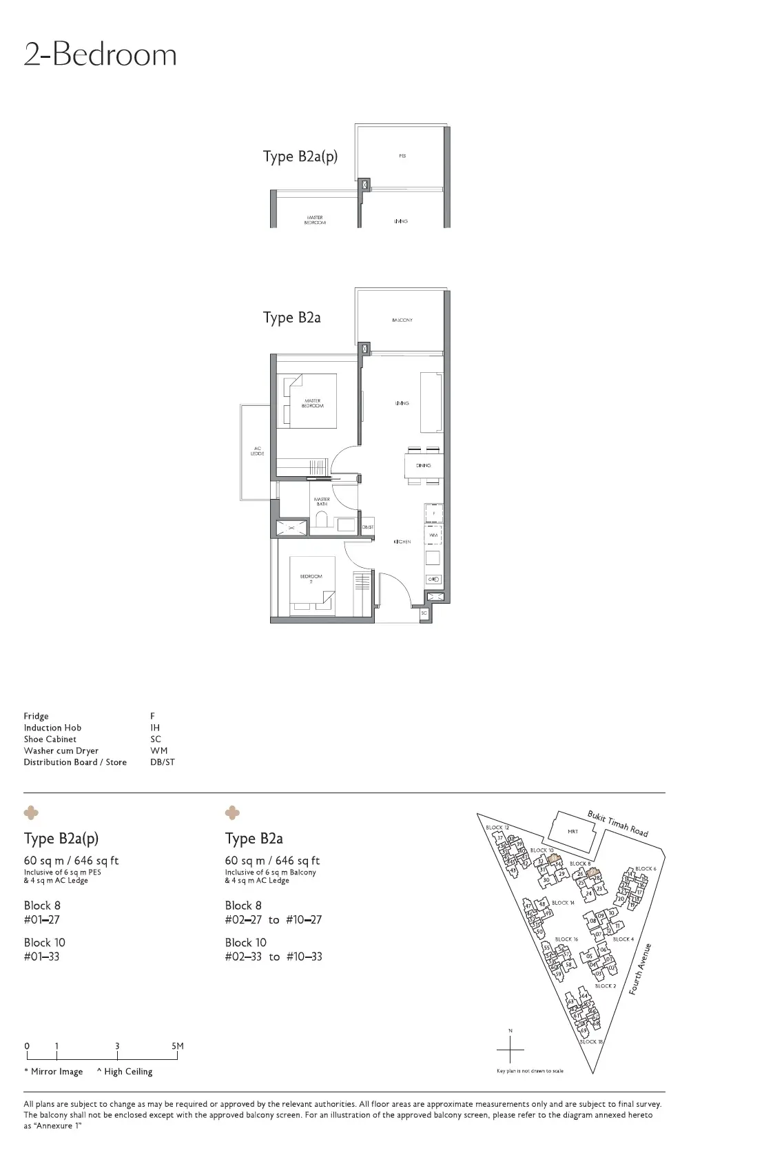 Fourth Avenue Residences - Floor Plan - 2 Bedroom B2a