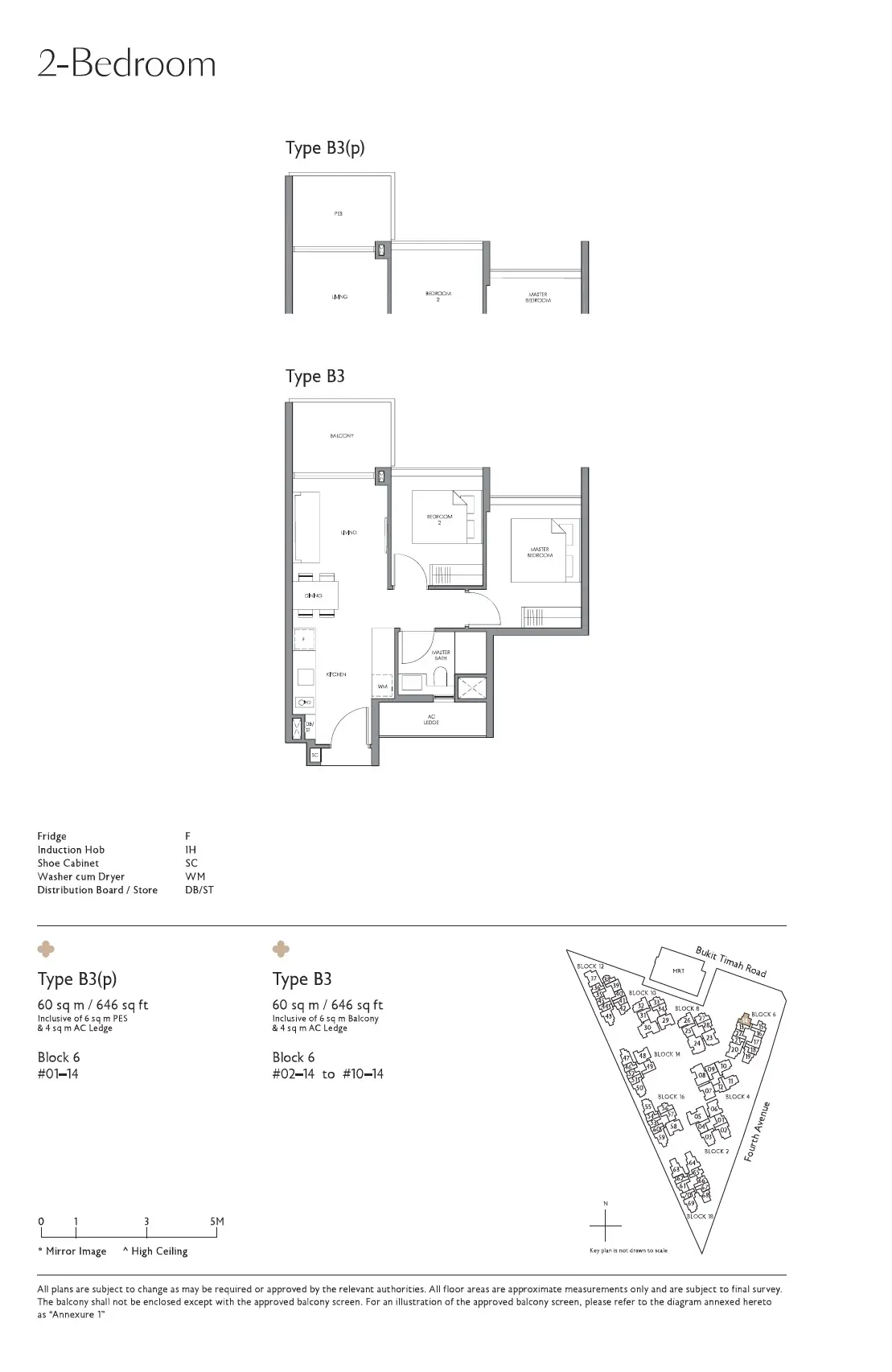 Fourth Avenue Residences - Floor Plan - 2 Bedroom B3