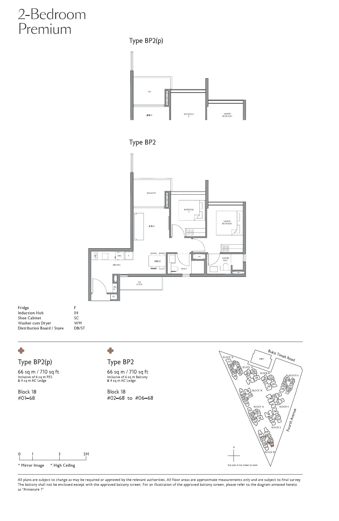 Fourth Avenue Residences - Floor Plan - 2 Bedroom Premium BP2