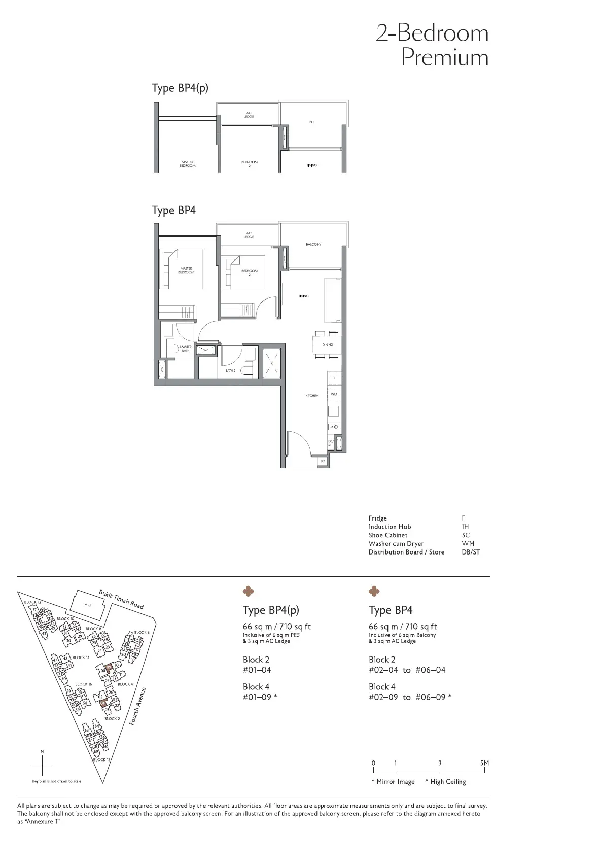 Fourth Avenue Residences - Floor Plan - 2 Bedroom Premium BP4