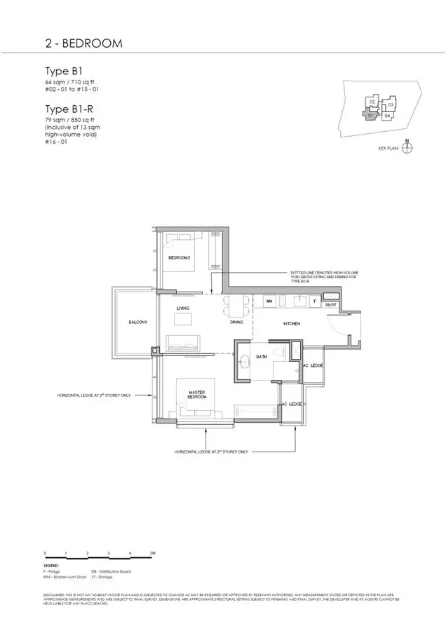 Grange 1866 - Floor Plan - 2 Bedroom B1