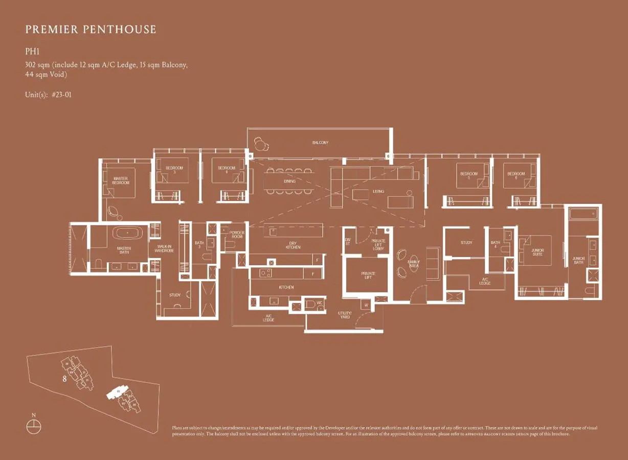 Kopar At Newton - Floor Plan - Premier Penthouse PH1