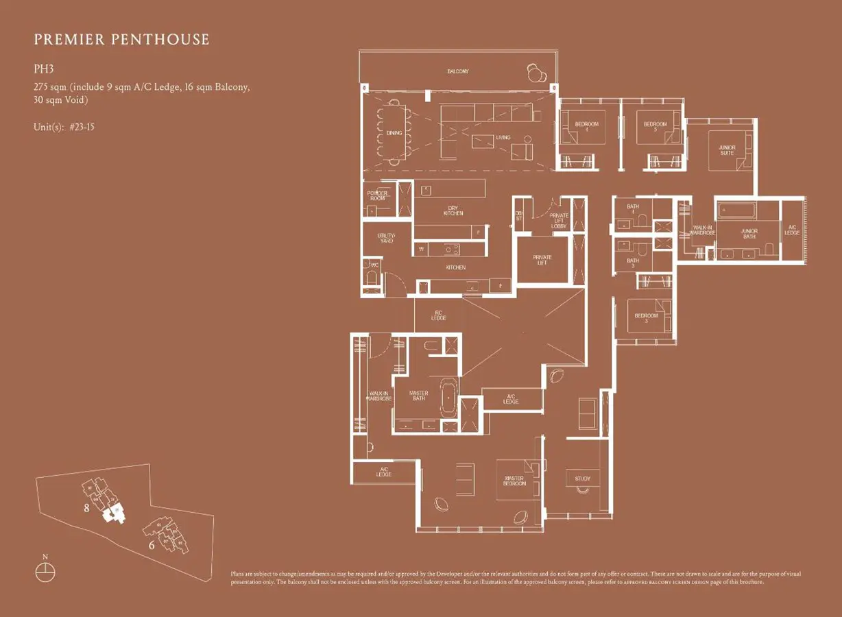 Kopar At Newton - Floor Plan - Premier Penthouse PH3