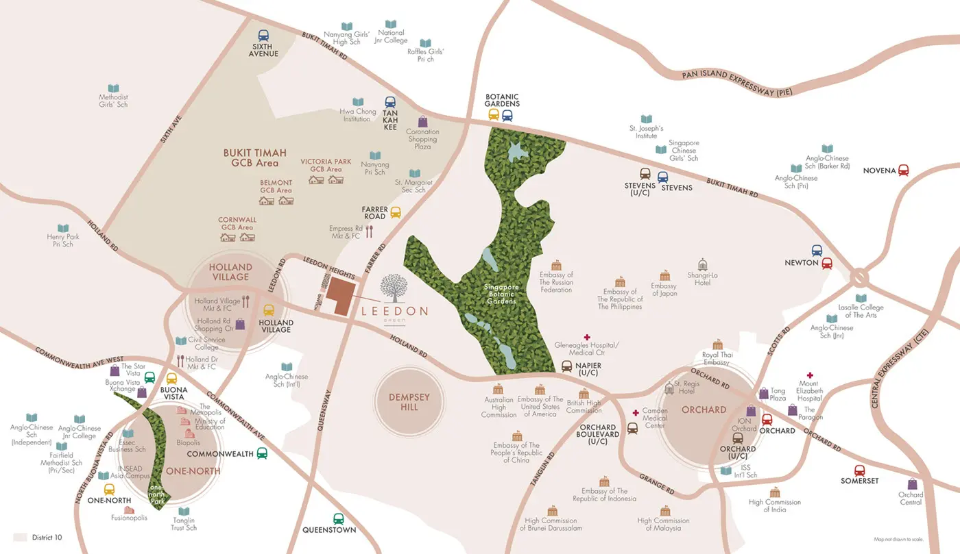 Leedon Green - Location Map