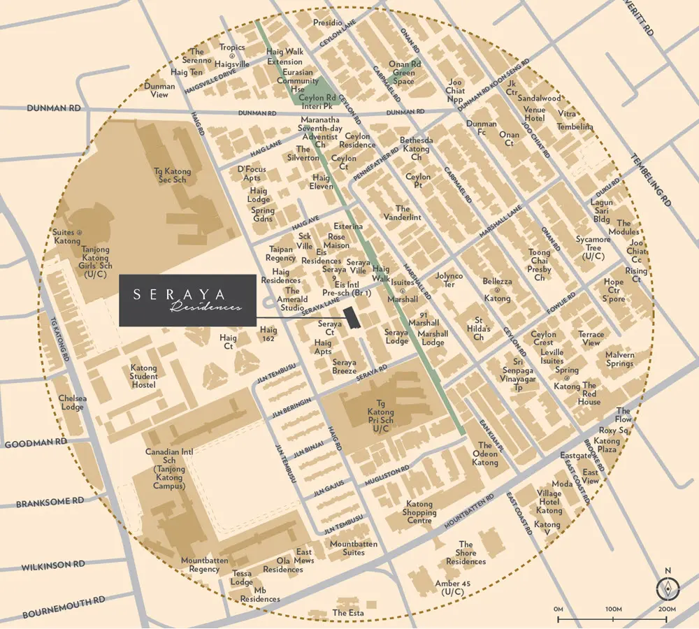 Seraya Residences - Location Map