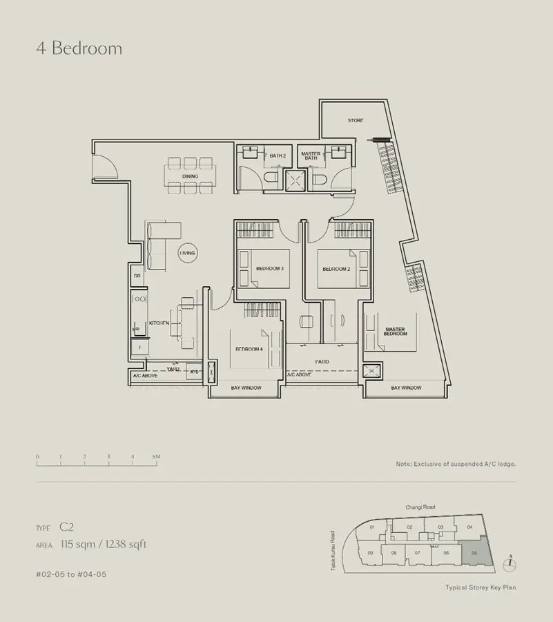 Tedge - Floor Plan - 4 Bedroom C2