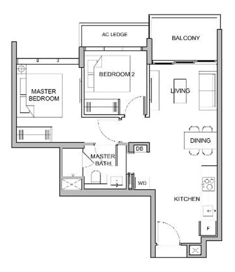 Verticus - Show Unit - 2 Bedroom B1