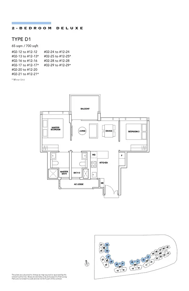 Hyll-On-Holland-Condo-Floor-Plan-2-Bedroom-Deluxe-D1