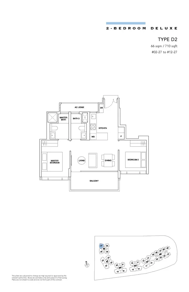 Hyll-On-Holland-Condo-Floor-Plan-2-Bedroom-Deluxe-D2