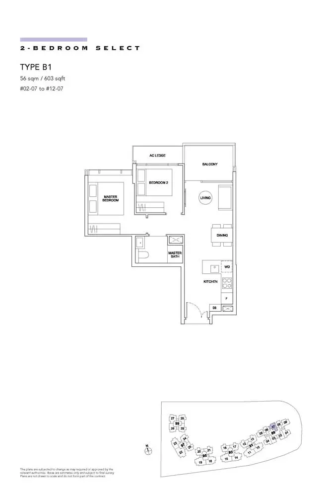 Hyll-On-Holland-Condo-Floor-Plan-2-Bedroom-Select-B1