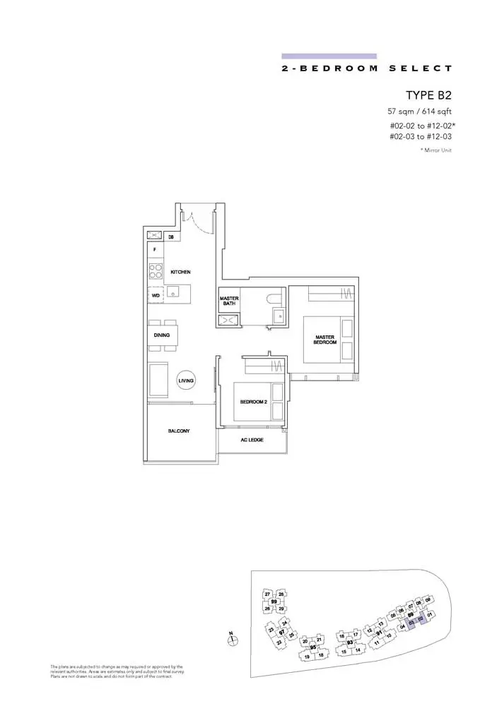 Hyll-On-Holland-Condo-Floor-Plan-2-Bedroom-Select-B2