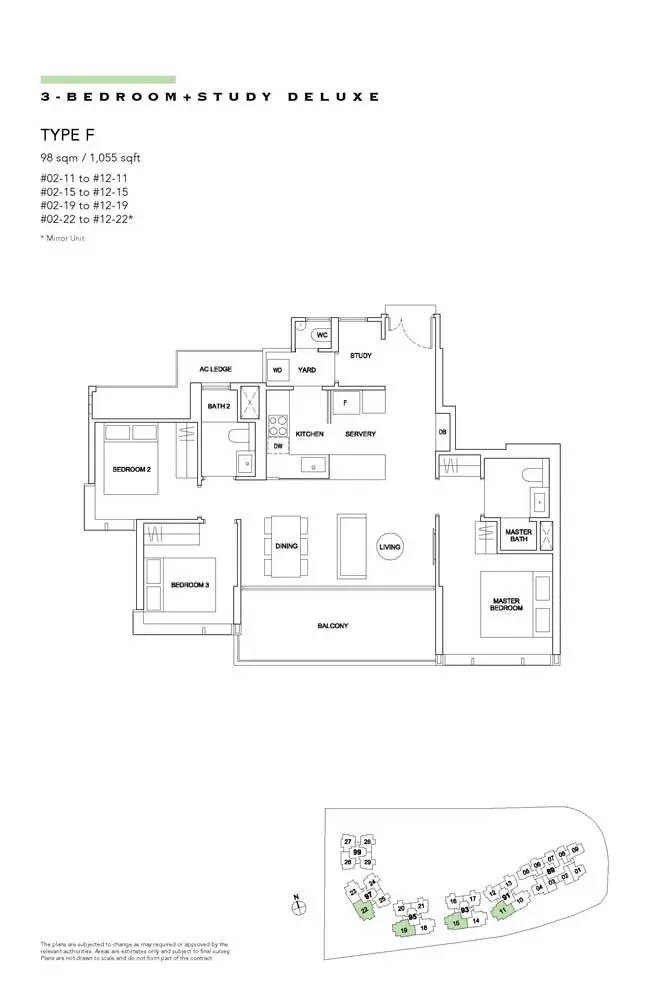 Hyll-On-Holland-Condo-Floor-Plan-3-Bedroom-Study-Deluxe-F