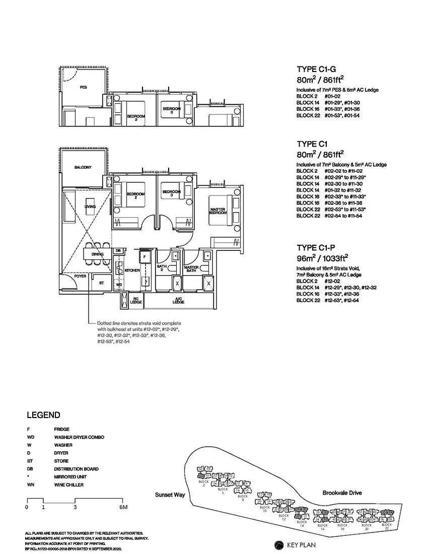 KI Residences at Brookvale Condo Floor Plan C1