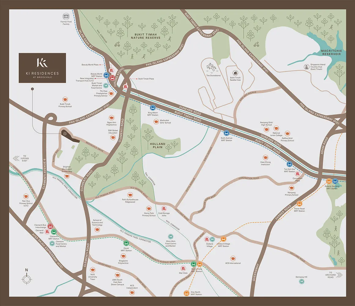 KI Residences at Brookvale Condo Location - Location Map