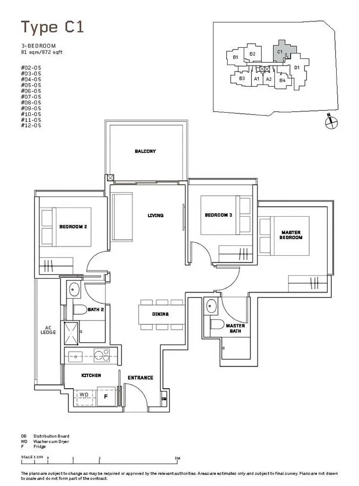 MYRA-Condo-Floor-Plan-3-Bedroom-C1