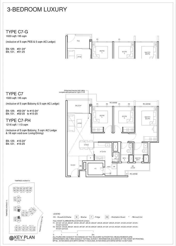 Parc Central Residences EC Floor Plan - 3 Bedroom Luxury C7