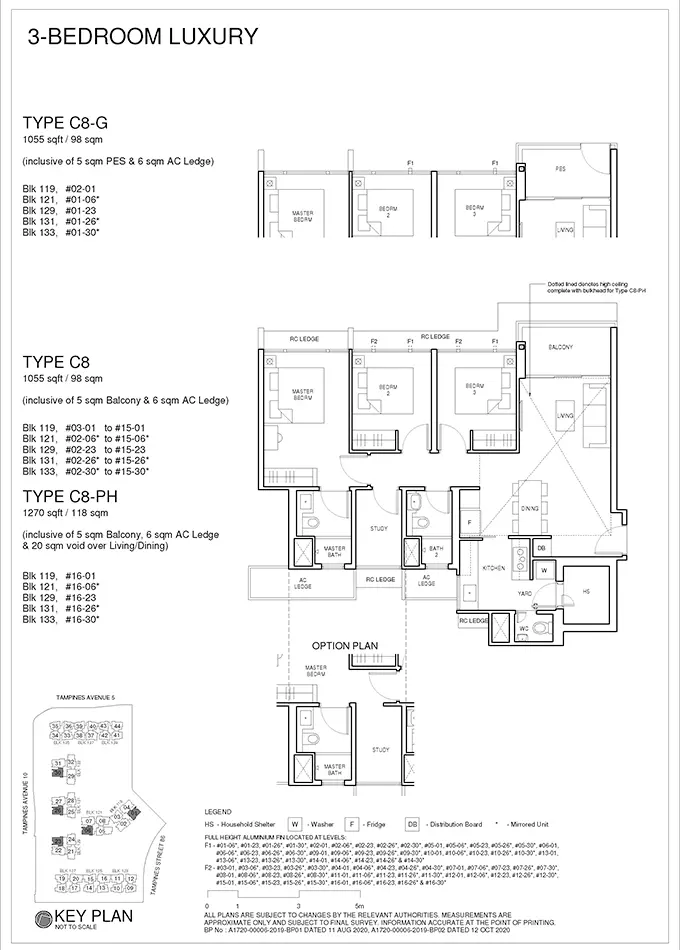 Parc Central Residences EC Floor Plan - 3 Bedroom Luxury C8