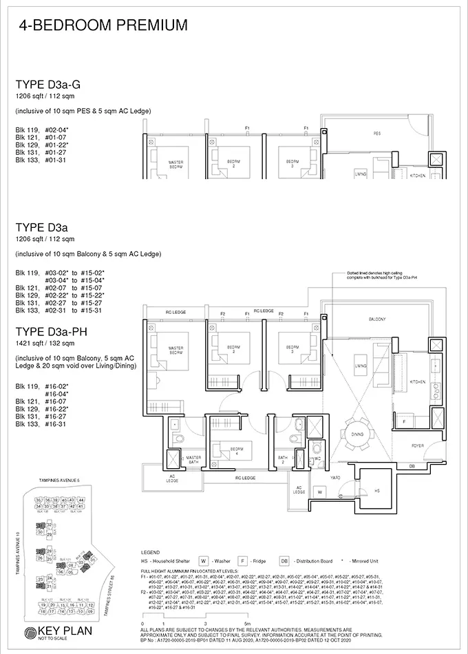 Parc Central Residences EC Floor Plan - 4 Bedroom Premium D3a