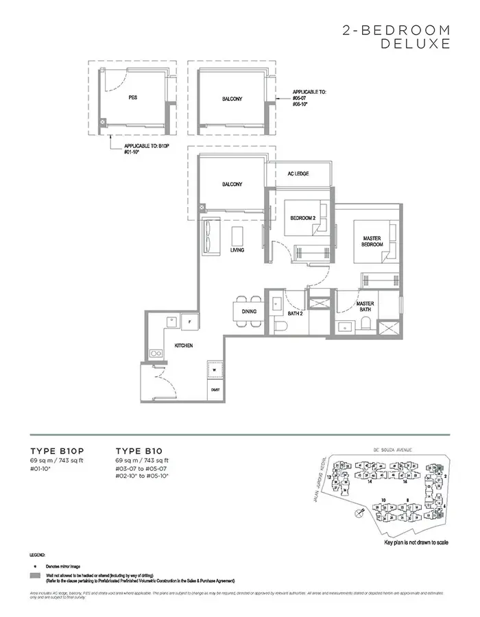 Verdale Condo Floor Plan - 2 Bedroom Deluxe B10