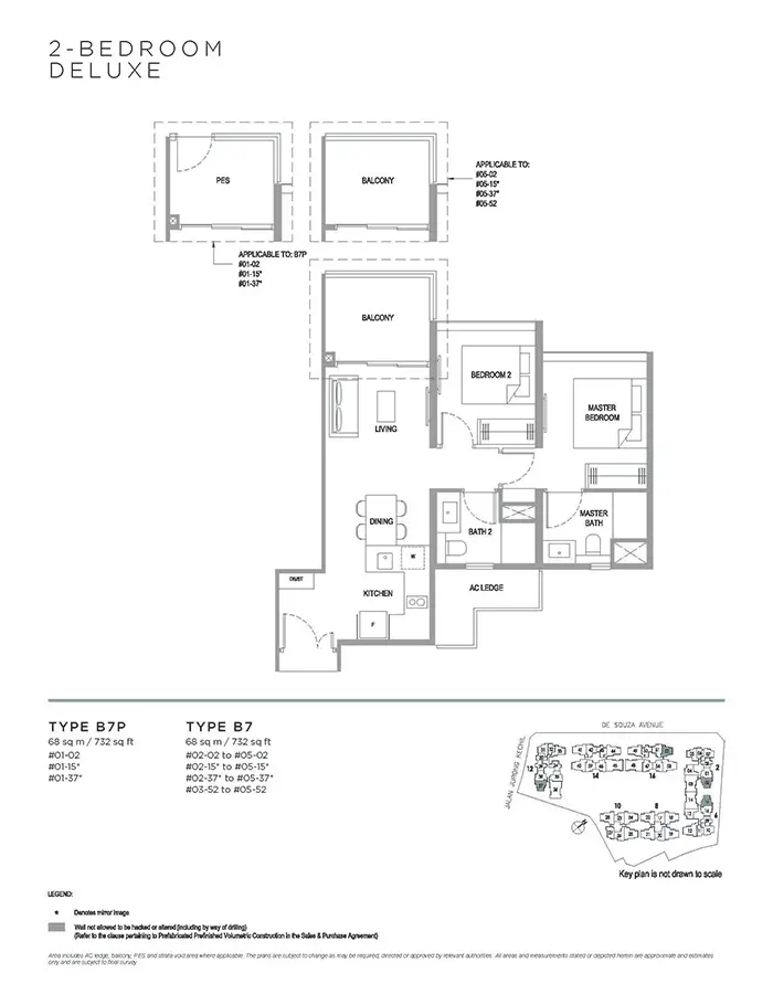 Verdale Condo Floor Plan - 2 Bedroom Deluxe B7