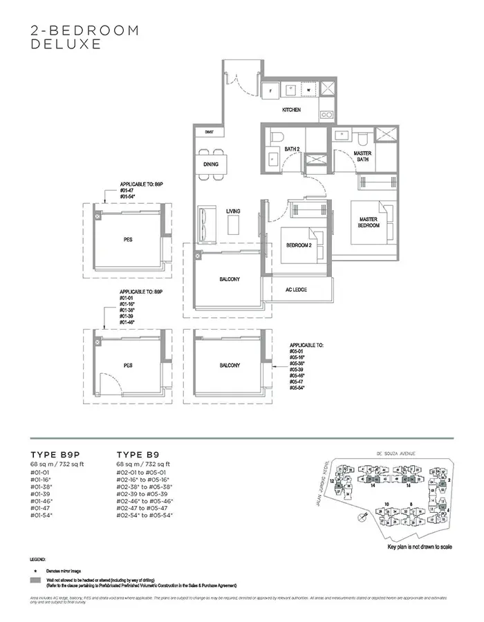 Verdale Condo Floor Plan - 2 Bedroom Deluxe B9