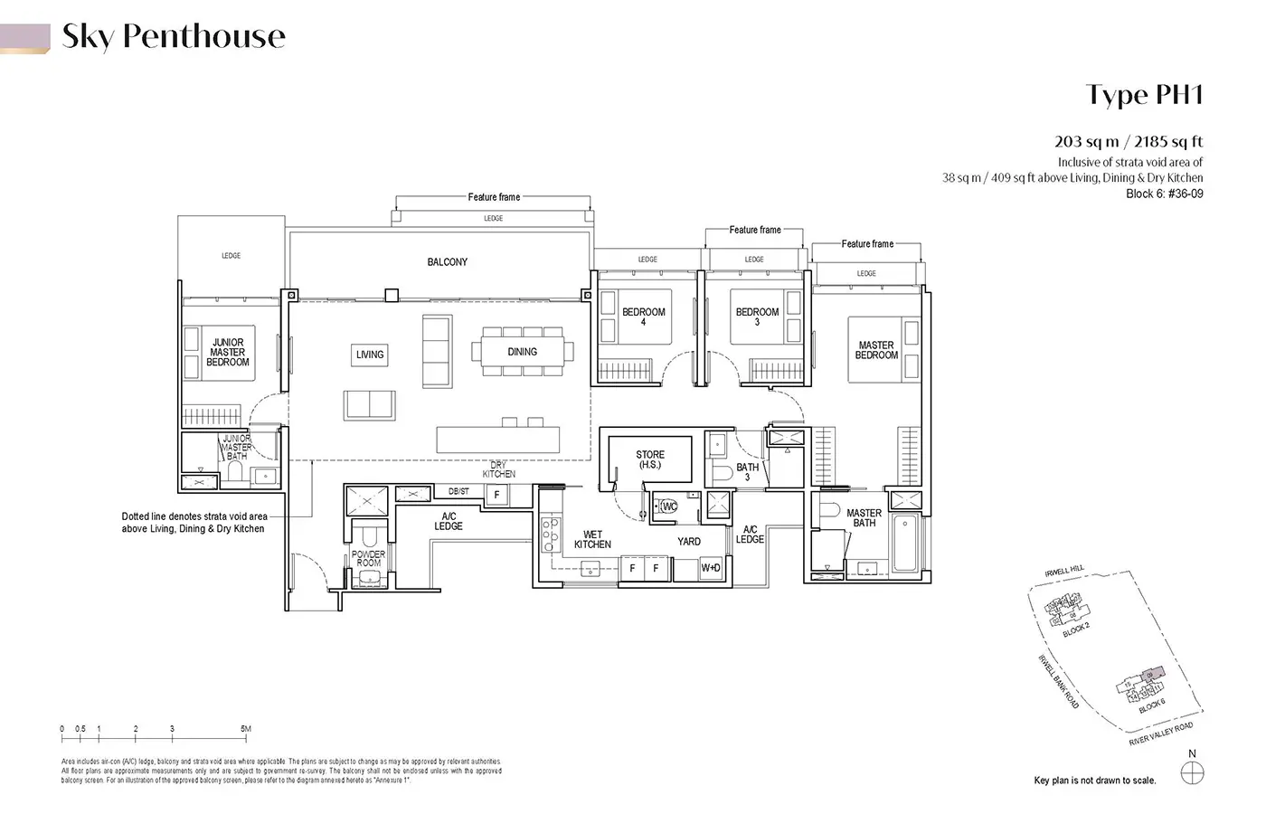 Irwell Hill Residences Condo Floor Plan - Sky Penthouse PH1